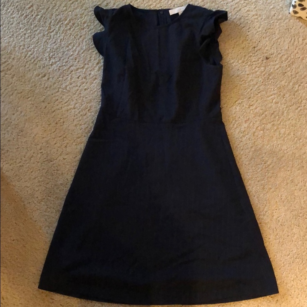Ann Taylor LOFT  blue pin stripe dress size 2